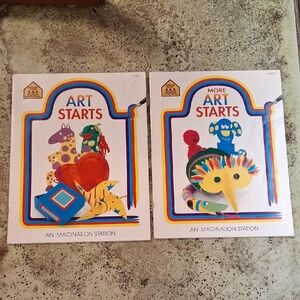 Art Starts / More Art Starts Children's Craft Activity Books Homeschool Daycare